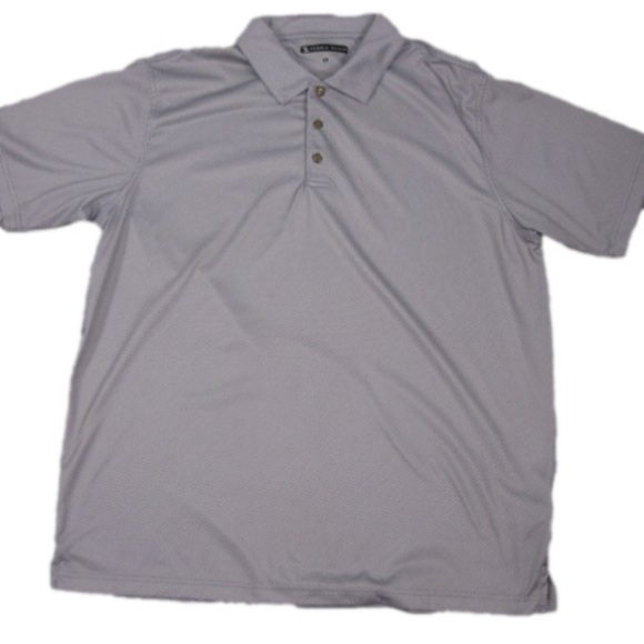 Pebble Beach Other - PEBBLE Beach Performance Gray/White Men's Golf Polo Shirt Size XL